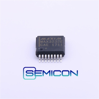MAX3232ECAE+T MAX3232ECAE SMD SSOP-16 RS-232 Antarmuka Transceiver Chip IC Asli